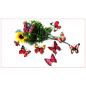 Butterfly Decorative Wall Decals | Creative Wall Stickers (200pcs/bag,7CM,Multiple Colors )