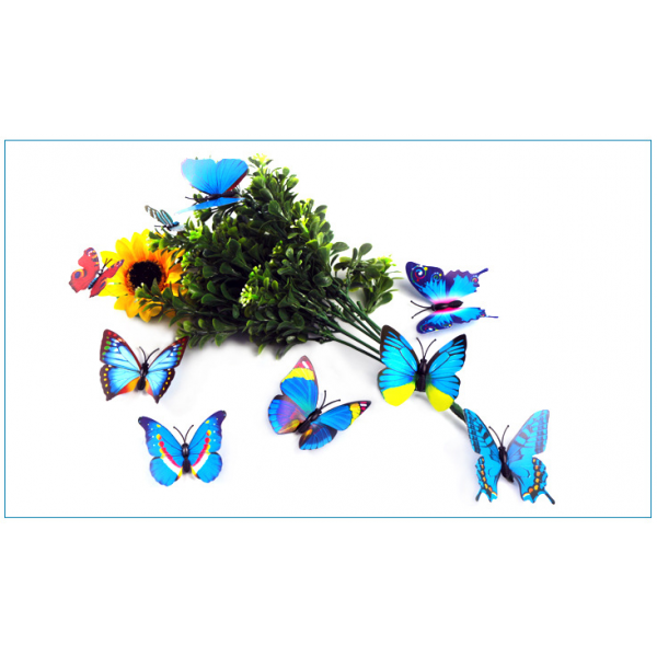 Butterfly Decorative Wall Decals | Creative Wall Stickers (200pcs/bag,7CM,Multiple Colors )