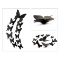 Butterfly Wall Decals | Pure Black & White Swallowtail Stickers (1 bag=200pcs)