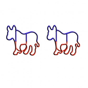 Logo Paper Clips | Democratic Emblem Paper Clips | Promotional Gifts (1 dozen/set)