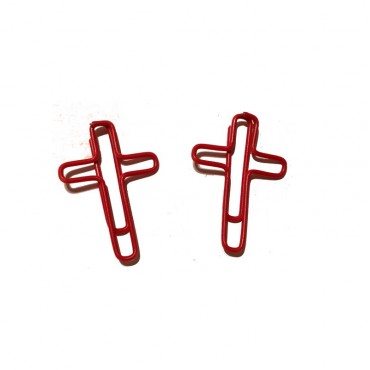 Logo Paper Clips | Religious Cross Paper Clips | Creative Gifts (1 dozen/set)