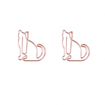 Animal Paper Clips | Cat Shaped Paper Clips | Creative Stationery (1 dozen)