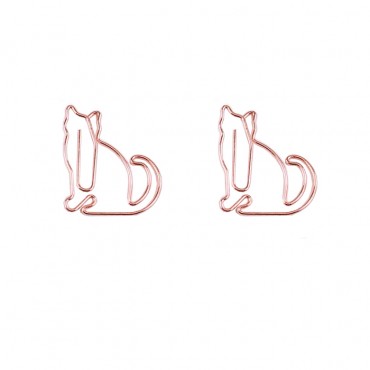 Animal Paper Clips | Cat Shaped Paper Clips | Creative Stationery (1 dozen)