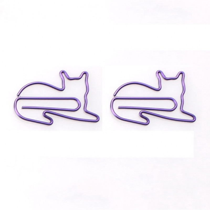 Animal Paper Clips | Cat Shaped Paper Clips (1 dozen)