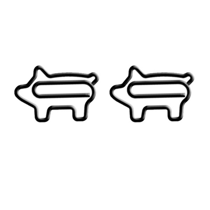 Animal Shaped Paper Clips | Pig Paper Clips | Promotional Gifts (1 dozen)