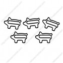 Animal Shaped Paper Clips | Pig Paper Clips | Promotional Gifts (1 dozen)