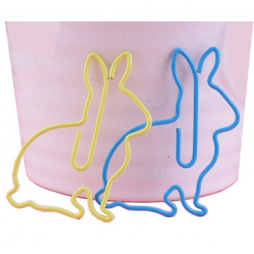 Animal Paper Clips | Rabbit Shaped Paper Clips (1 dozen)