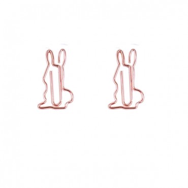 Animal Paper Clips | Rabbit Shaped Paper Clips | Business Gifts (1 dozen)