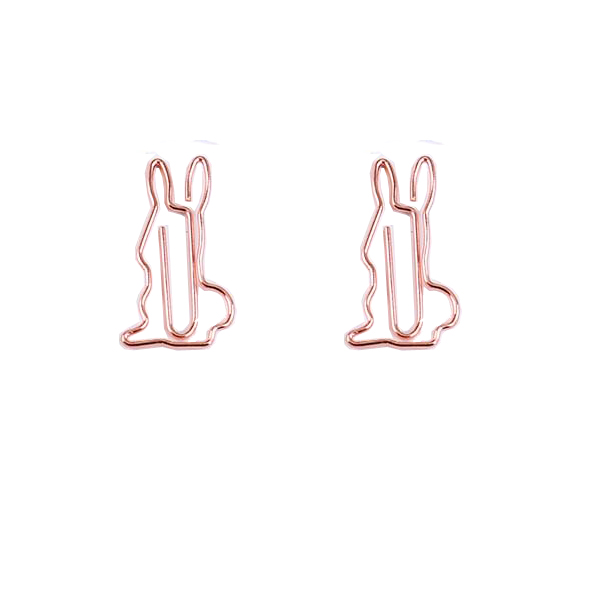 Animal Paper Clips | Rabbit Shaped Paper Clips | Business Gifts (1 dozen)