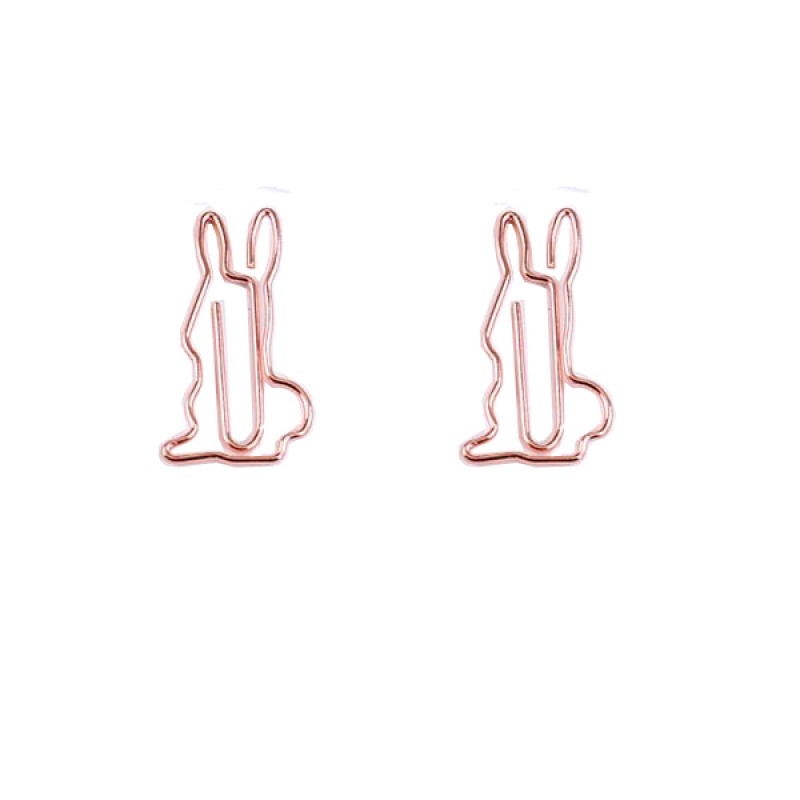 Animal Paper Clips | Rabbit Shaped Paper Clips | Business Gifts (1 dozen)