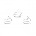 Animal Shaped Paper Clips | Rabbit Paper Clips | Cute Bookmarks (1 dozen)