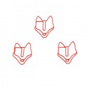 Animal Paper Clips | Fox Paper Clips | Cute Stationery (1 dozen)
