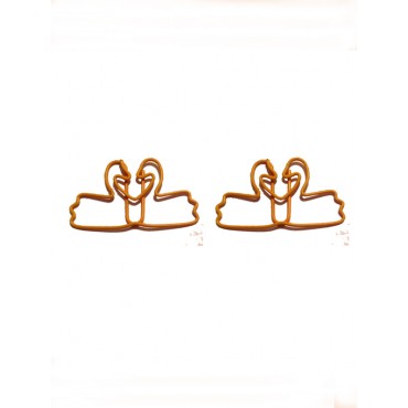 Logo Paper Clips | Swan Paper Clips | Promotional Gifts (1 dozen/lot)
