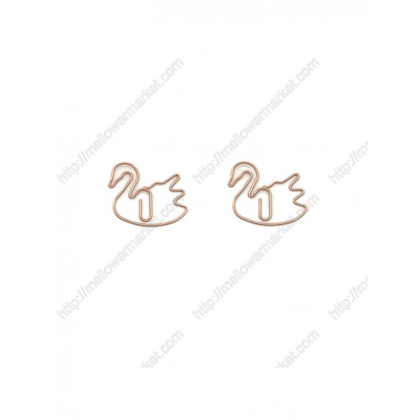Animal Shaped Paper Clips | Swan Goose Paper Clips (1 dozen)