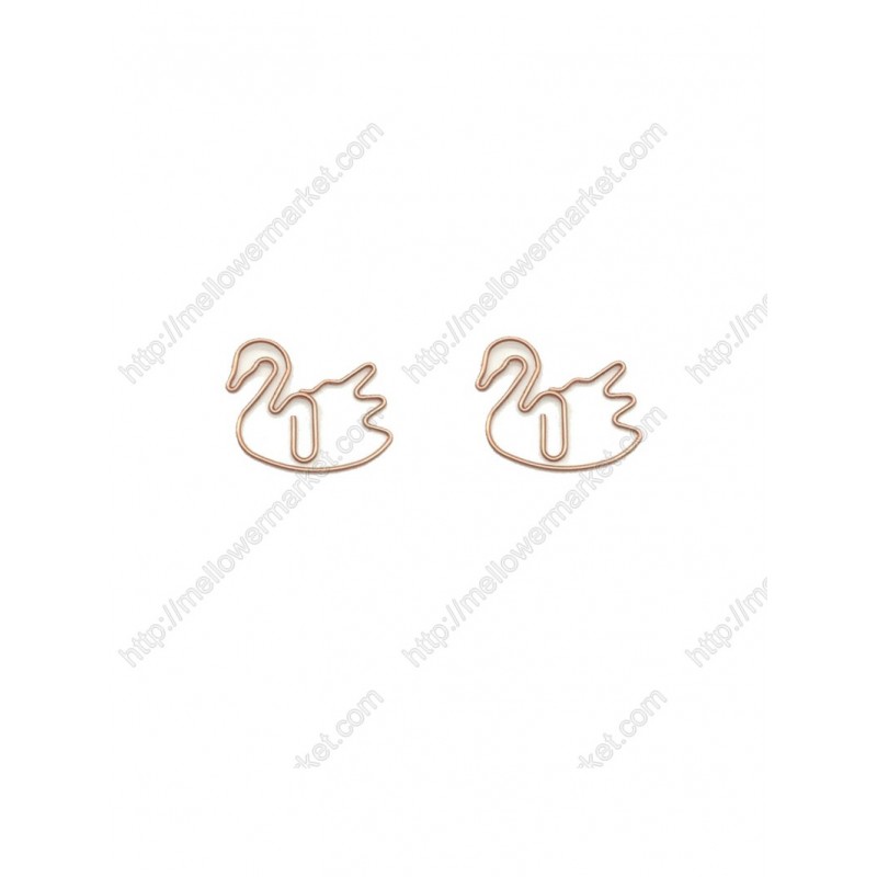 Animal Shaped Paper Clips | Swan Goose Paper Clips (1 dozen)