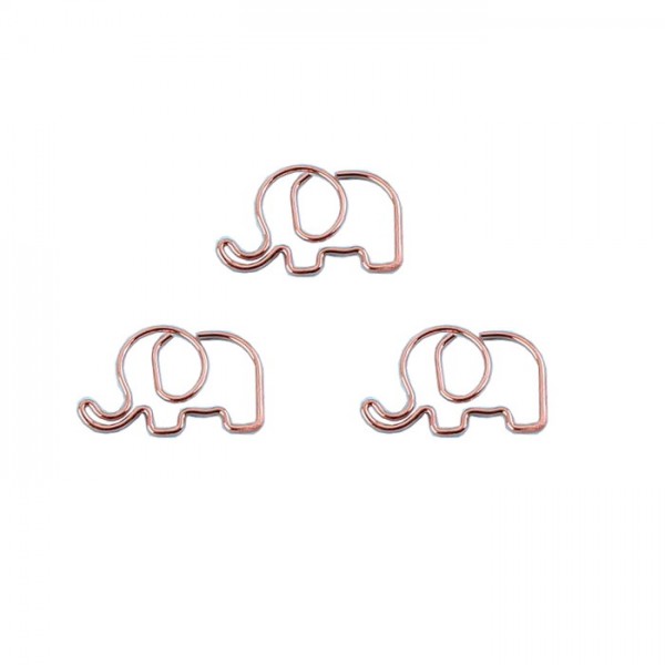 Animal Paper Clips | Elephant Paper Clips | Cute Stationery (1 dozen)