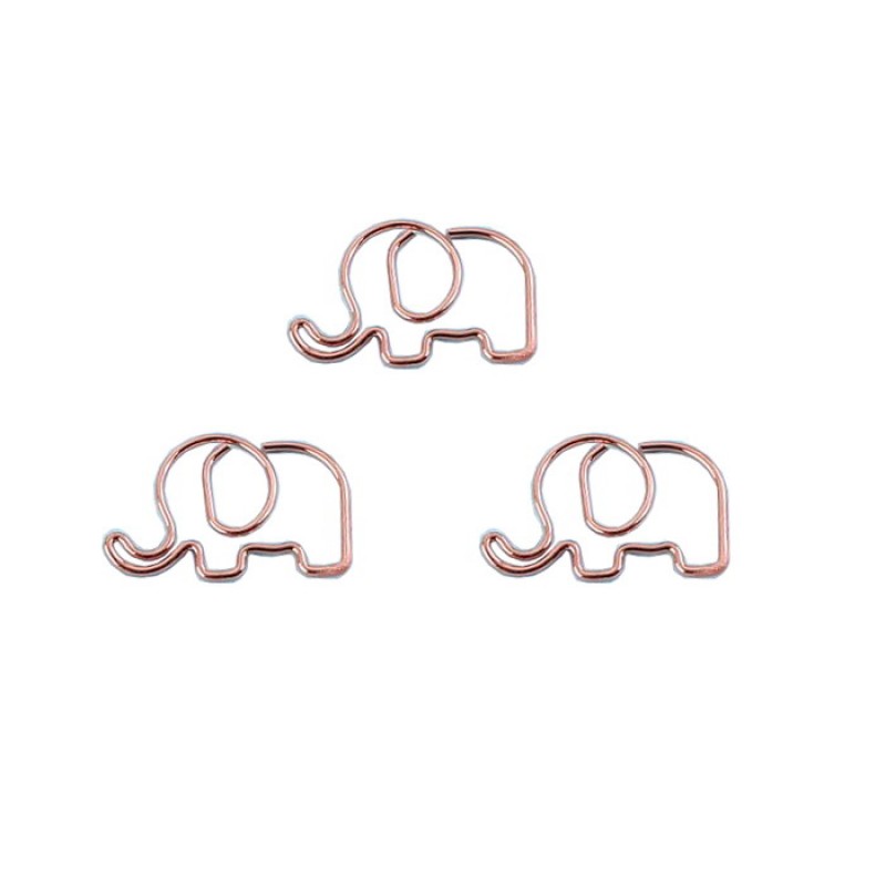 Animal Paper Clips | Elephant Paper Clips | Cute Stationery (1 dozen)