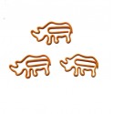 Animal Paper Clips | Rhino Paper Clips | Creative Bookmarks (1 dozen/lot)