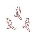Animal Shaped Paper Clips | Kangaroo Paper Clips | Cute Stationery (1 dozen)