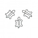 Animal Paper Clips | Tortoise Shaped Paper Clips (1 dozen)