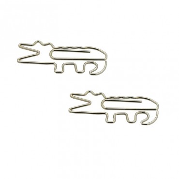 Animal Shaped Paper Clips | Crocodile Paper Clips | Creative Stationery (1 dozen)