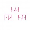 Body Parts Paper Clips | ECG Shaped Paper Clips | Business Gifts (1 dozen) 