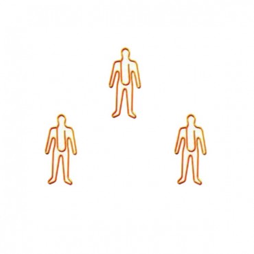 Body Parts Paper Clips | Man Shaped Paper Clips | Creative Stationery (1 dozen) 