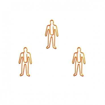 Body Parts Paper Clips | Man Shaped Paper Clips | Creative Stationery (1 dozen) 