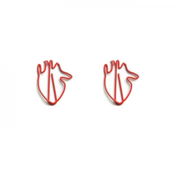 Body Parts Paper Clips | Heart Paper Clips | Creative Gifts (1 dozen) 