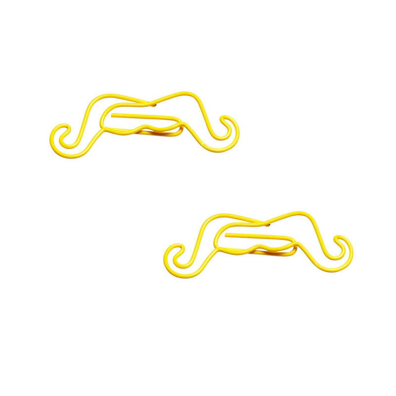 Moustache Shaped Paper Clips | Creative Stationery (1 dozen/lot)