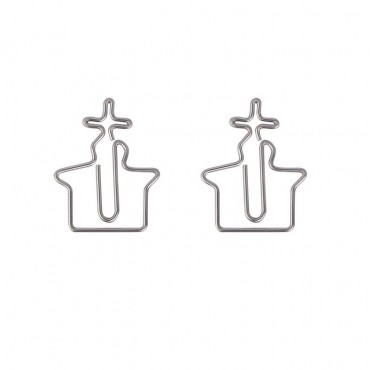 Building Paper Clips | Church Shaped Paper Clips | Creative Gifts (1 dozen/lot) 