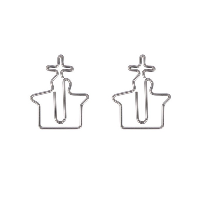 Building Paper Clips | Church Shaped Paper Clips | Creative Gifts (1 dozen/lot) 