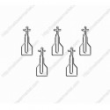 Building Paper Clips | Church Shaped Paper Clips | Cute Stationery (1 dozen/lot) 