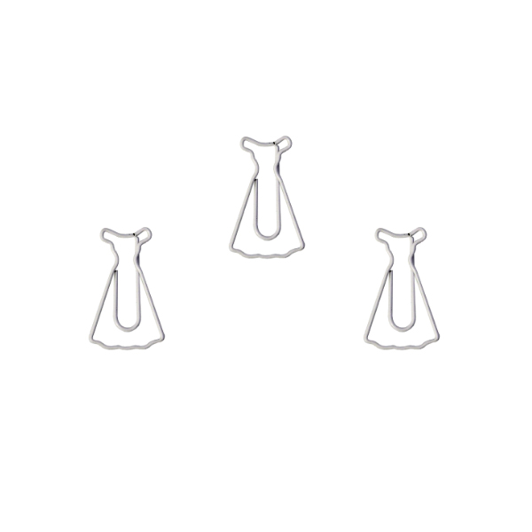 Clothes Paper Clips | Gown Shaped Paper Clips | Dress Paper Clips (1 dozen/lot)