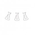 Clothes Paper Clips | Gown Shaped Paper Clips | Dress Paper Clips (1 dozen/lot)