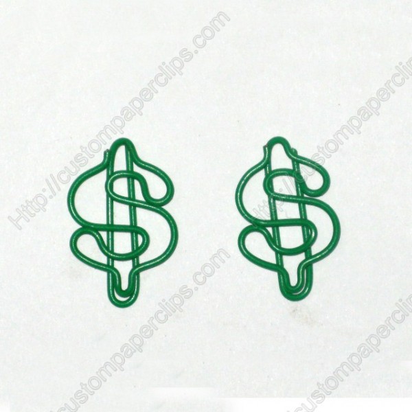 Currency Paper Clips | US Dollar Sign Paper Clips | Business Gifts (1 dozen/lot)
