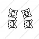Currency Sign Paper Clips | Creative Stationery (1 dozen/lot)