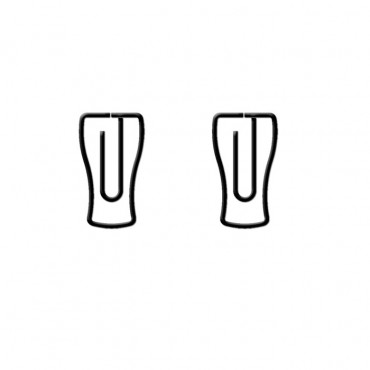 Logo Paper Clips | Cola Glasses Paper Clips | Promotional Gifts (1 dozen/lot)