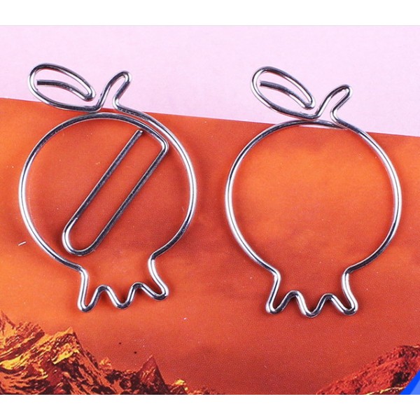 Fruit Paper Clips | Pomegranate Shaped Paper Clips | Creative Gifts (1 dozen/lot)