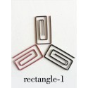Geometry Paper Clips | Rectangle Paper Clips | Rectangular Paper Clips (1 dozen/lot)
