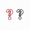 Special Symbol Paper Clips | Question Mark Paper Clips | Business Gifts (1 dozen/lot)