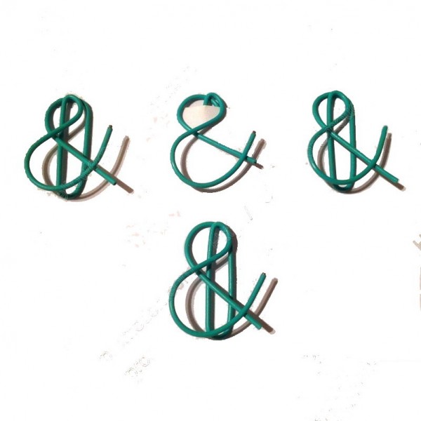 Special Symbol Paper Clips | Ampersand Paper Clips (1 dozen/lot)