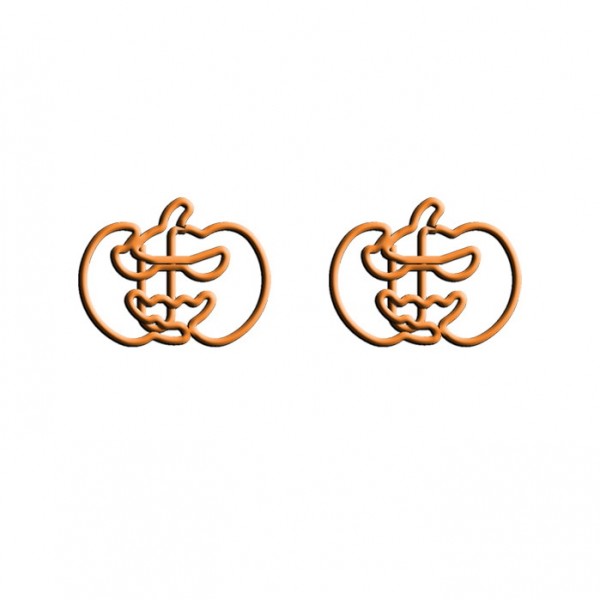 Halloween Paper Clips | Pumpkin Paper Clips | Creative Gifts (1 dozen/lot) 
