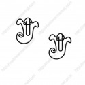 Halloween Paper Clips | Ghost Paper Clips | Holiday Gifts (1 dozen/lot) 