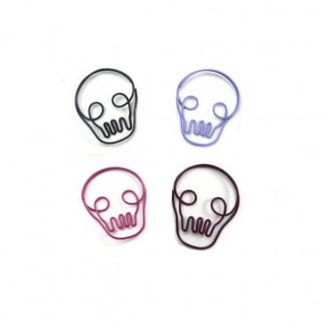 Halloween Paper Clips | Skull Paper Clips | Decor Accessories (1 dozen/lot) 