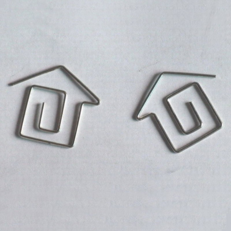 Houseware Paper Clips | House Paper Clips | Business Gifts (1 dozen/lot) 