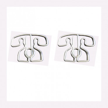 Houseware Paper Clips | Telephone Shaped Paper Clips | Business Gifts (1 dozen/lot) 