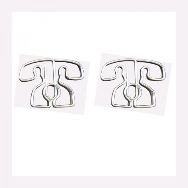 Houseware Paper Clips | Telephone Shaped Paper Clips | Business Gifts (1 dozen/lot) 