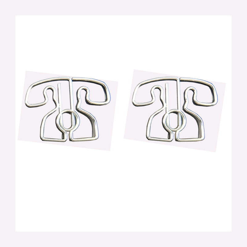 Houseware Paper Clips | Telephone Shaped Paper Clips | Business Gifts (1 dozen/lot) 