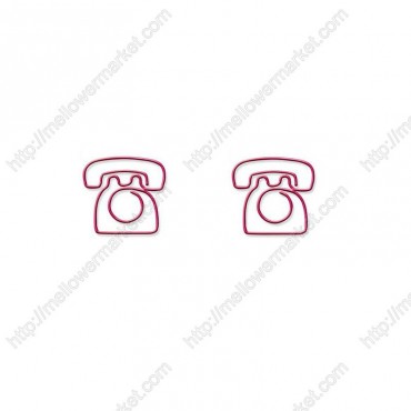 Houseware Paper Clips | Telephone Paper Clips | Creative Gifts (1 dozen/lot) 